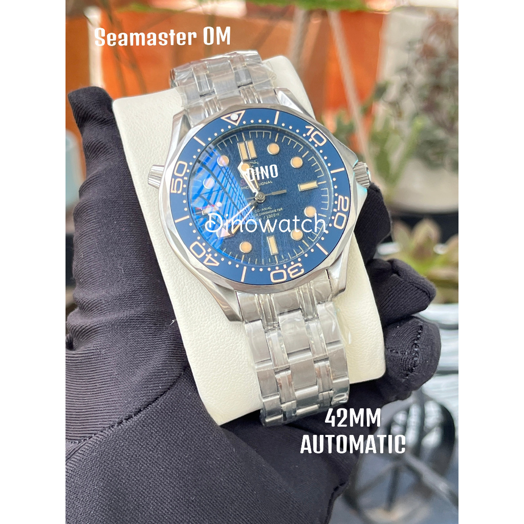 Đồng Hồ Nam OMGA Blue Dial - Dây Thép , Máy Automatic, Size 42mm