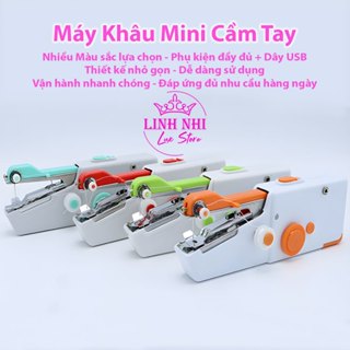 Máy Khâu Cầm Tay Mẫu Mới 2025 (Có Dây USB - Chọn Màu) - Máy May Mini Cầm Tay Gia Đình Nhỏ Gọn, Tiện Dụng