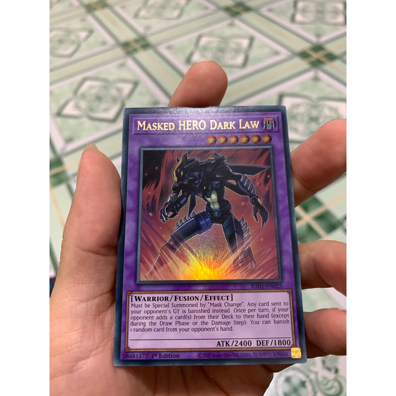 Thẻ Bài Yu-Gi-Oh! RA01-EN025 Masked Hero Dark Law