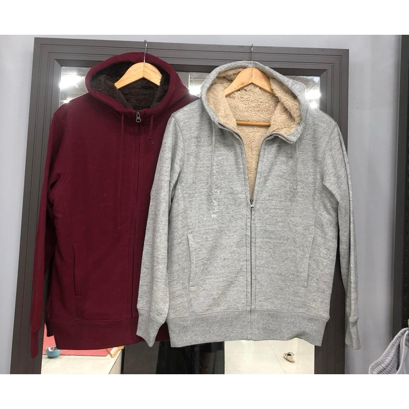 Áo hoodie zip Uni-qlo xuất dư