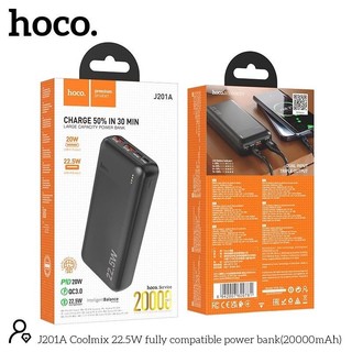 Sạc dự phòng hoco j201a dung lượng 20000mah sạc nhanh 20w