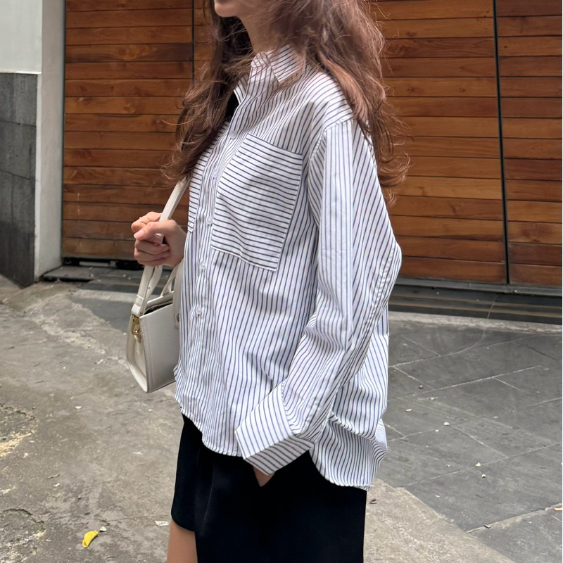 ÁO SƠ MI SỌC ĐEN