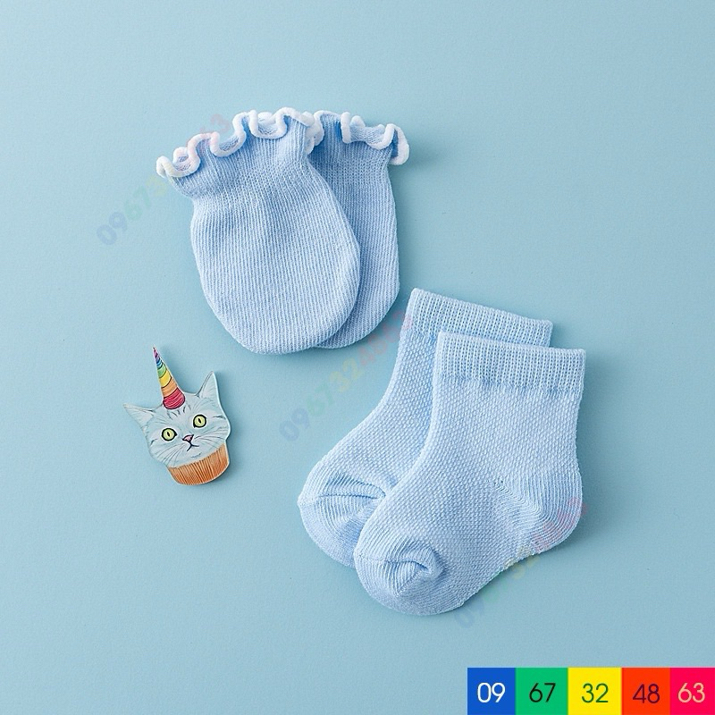 Set bao tay chân Aiko cho bé sơ sinh👶🏻