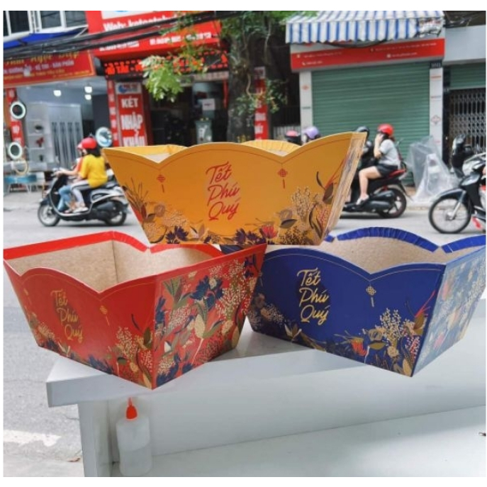 Khay - Trụ - Thuyền - Lẵng LÊN SET QUÀ TẾT rẻ, đẹp, bền giá Xưởng