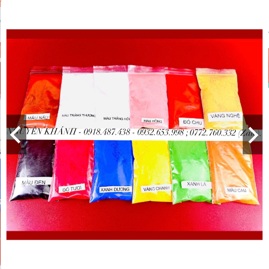 Bột màu cato (đen , đỏ chu , màu vàng,.......) 1 lạng