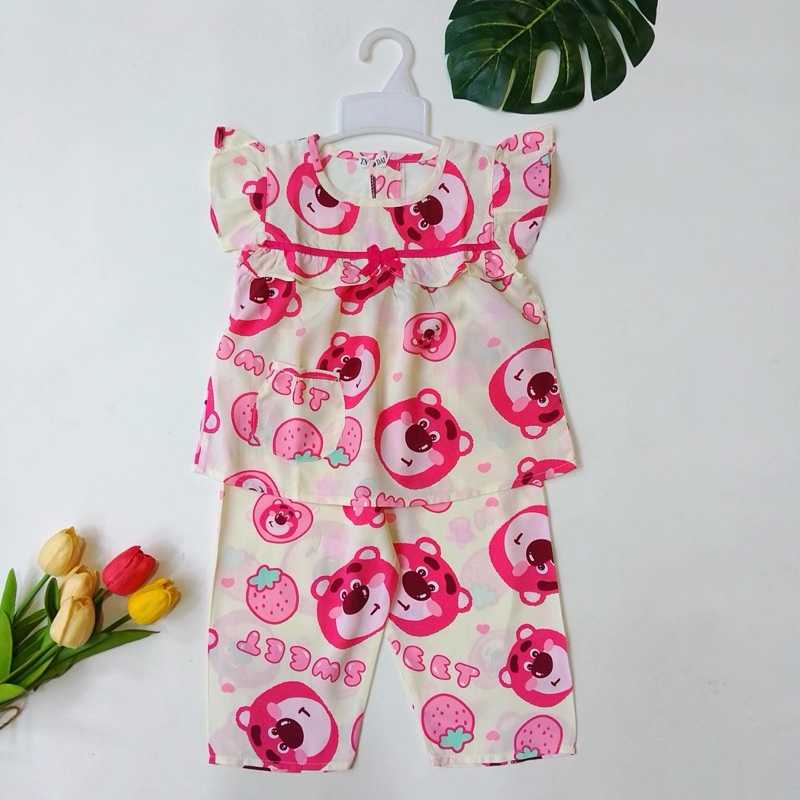 9-32kg Bộ lanh- bộ tole Tay Ngắn Quần Dài Bé Gái