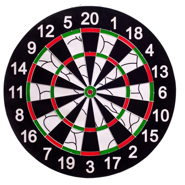 Bảng phóng phi tiêu 18 inches chính hãng cao cấp, 02 mặt gỗ đúng chuẩn