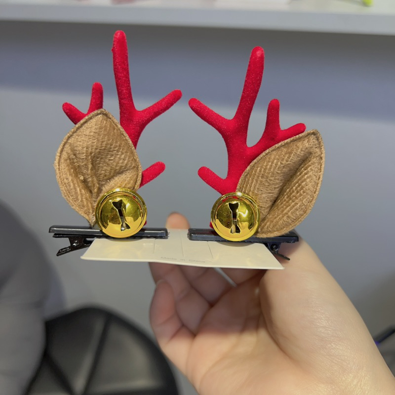Kẹp Tóc Noel Sừng Hươu Giáng Sinh Dễ Thương Cute