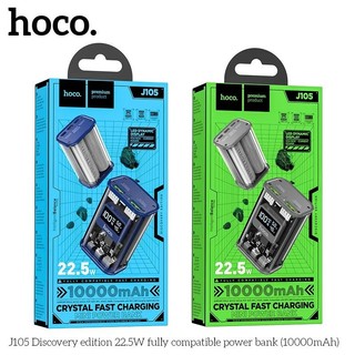 Sạc dự phòng trong suốt hoco j105 dung lượng 10000mah sạc nhanh 20w