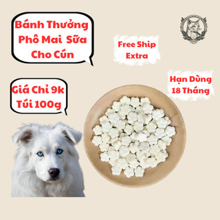 Bánh thưởng Phô Mai viên với vị sữa tươi thơm ngon, bánh thưởng huấn luyện thú cưng, bánh thưởng ngon cho cún