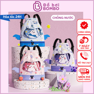 Túi đựng đồ bơi đồ ướt có ngăn chống nước riêng biệt hiệu Y hình in 4D ngộ nghĩnh đáng yêu cho bé