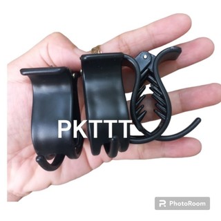 Lố 12 kẹp tóc 3 răng đen nhám