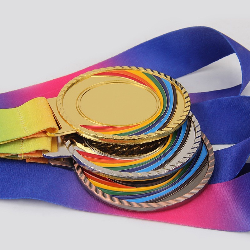 Huy chương thể thao dây lụa, huy chương cầu lông, bóng đá ,bơi lội, điền kinh thể thao cao cấp