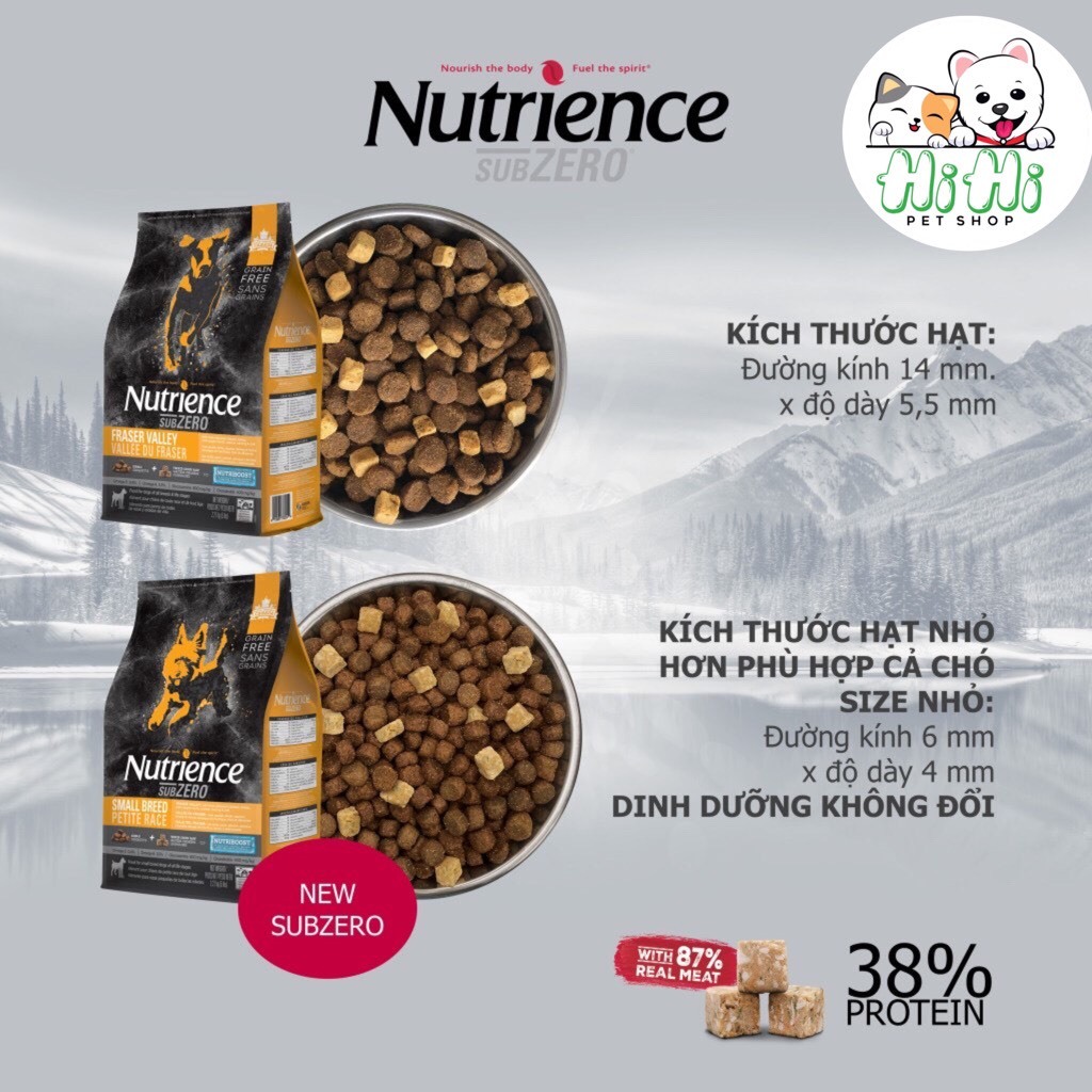 Hạt cho chó Nutrience Subzero bao 2.27kg 5kg - Nutrience Subzero dog food