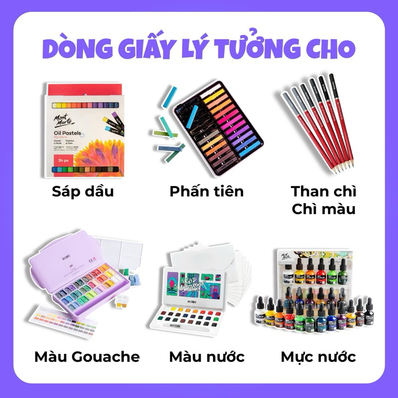 [DA ĐEN] Giấy Vẽ Happy Multi Purpose Paper 200gsm (Mới)