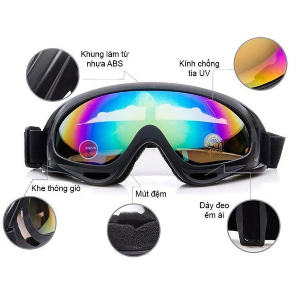 Kính Phi Công, Kính UV X400 Cho Mũ 1/2 Và 3/4 Hàng Cao Cấp, Đẹp Bền Chắc Chắn Chống Tia UV