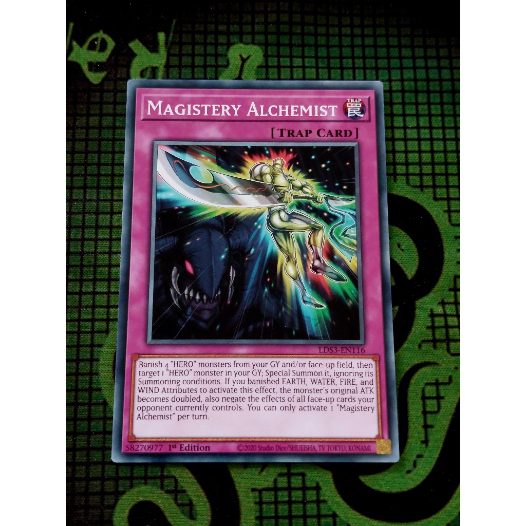 Thẻ Bài Mint90 Yugioh Trap Magistery Alchemist Common