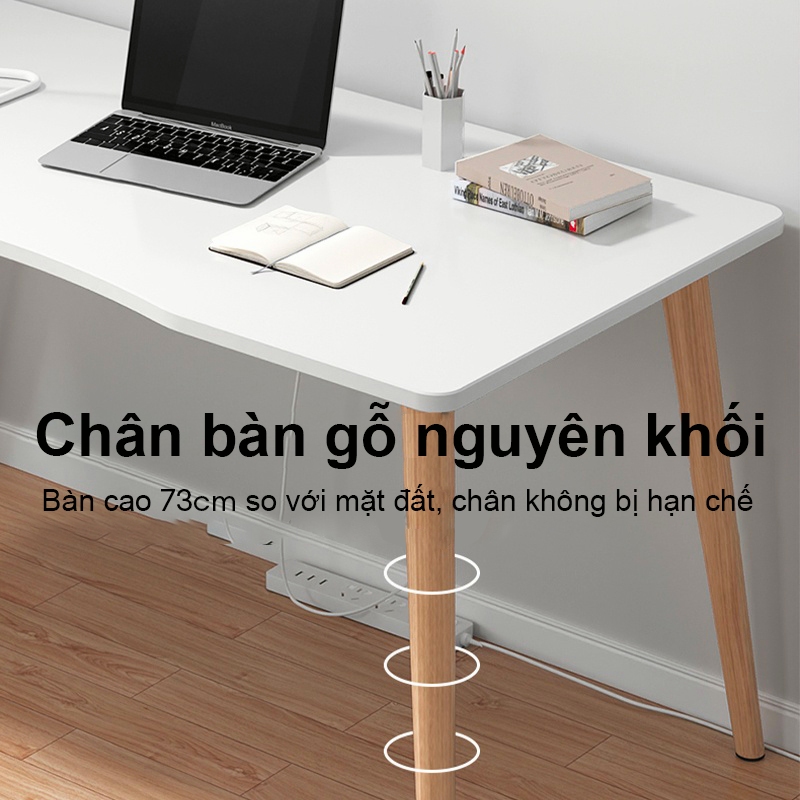 Bàn làm việc cách bắc âu mặt gỗ MDF chân gỗ sồi tự nhiêu | BigBuy360 - bigbuy360.vn