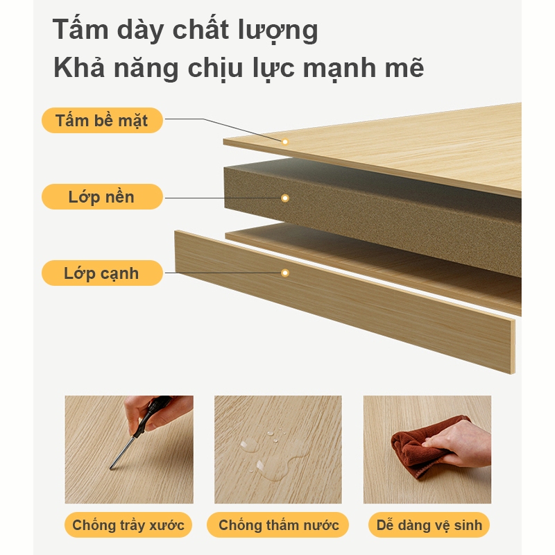 Bàn làm việc cách bắc âu mặt gỗ MDF chân gỗ sồi tự nhiêu | BigBuy360 - bigbuy360.vn