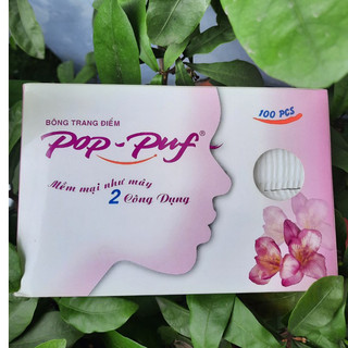 Bông tẩy trang Pop-Puf 100 miếng với 2 công dụng: Bí quyết cho làn da sáng mịn