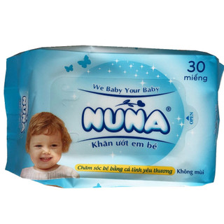 Khăn ướt Nuna 30 miếng tiện lợi: Làm sạch mọi lúc, mọi nơi