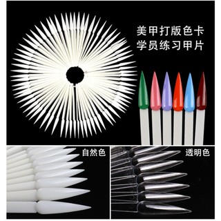 Móng que tập sơn, móng vẽ mẫu đủ form (bịch 50 móng)