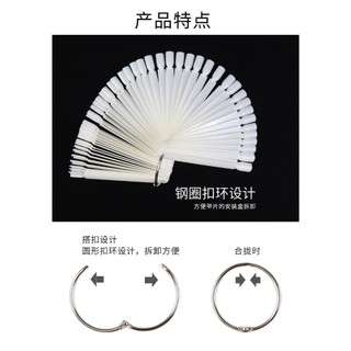 Móng que tập sơn, móng vẽ mẫu đủ form (bịch 50 móng)