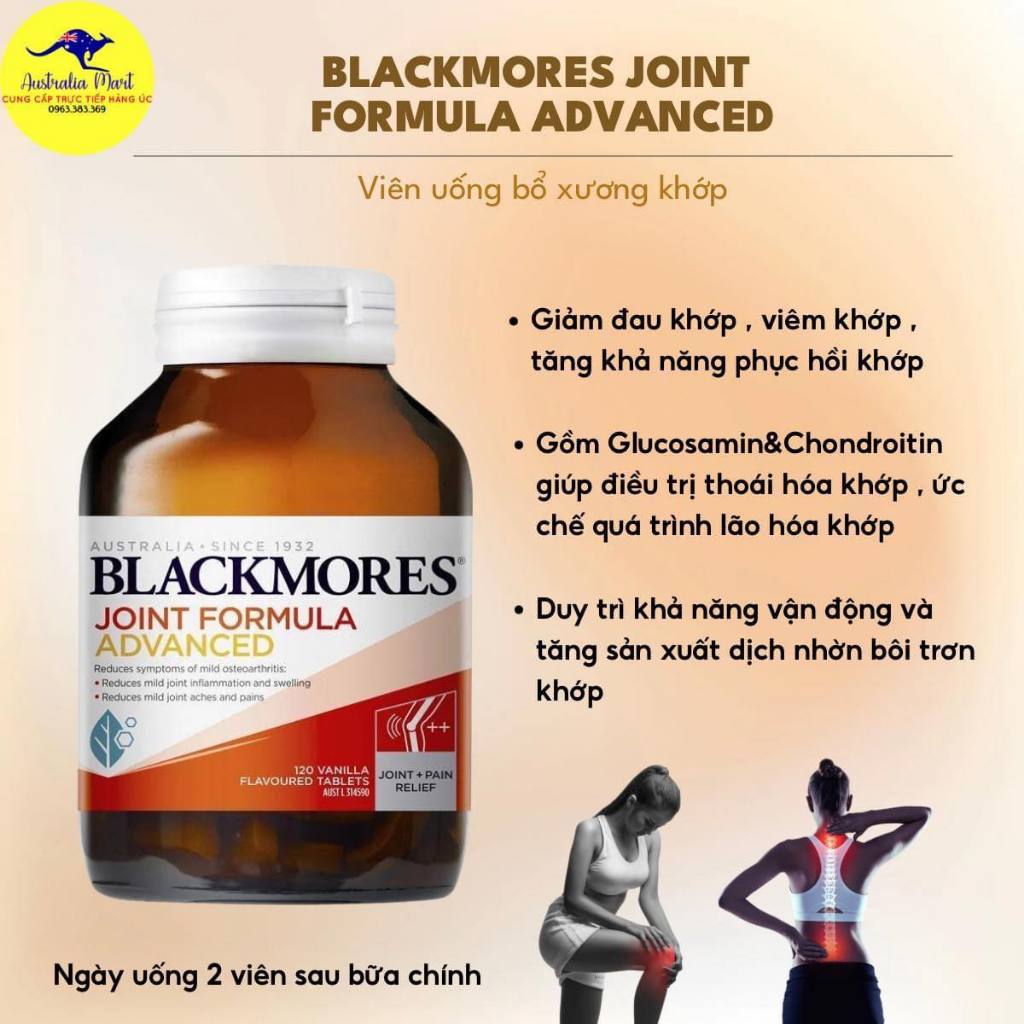 Viên Uống Hỗ Trợ Sụn Khớp Blackmores Joint Formula Advanced - 120 viên