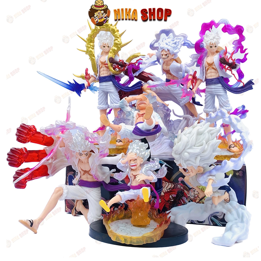 Mô hình Luffy Gear 5 bản Nika cầm Tia sét cao 21cm Fullbox siêu ngầu - Đảo Hải tặc - Figure One Piece
