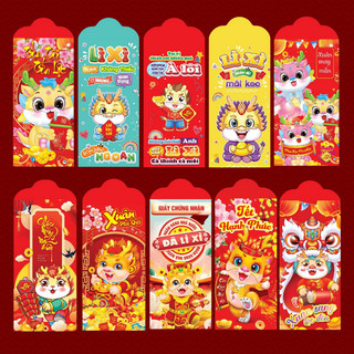 Set 10 Phong Bao Lì Xì Tết 2024 ( mẫu đẹp nhất)