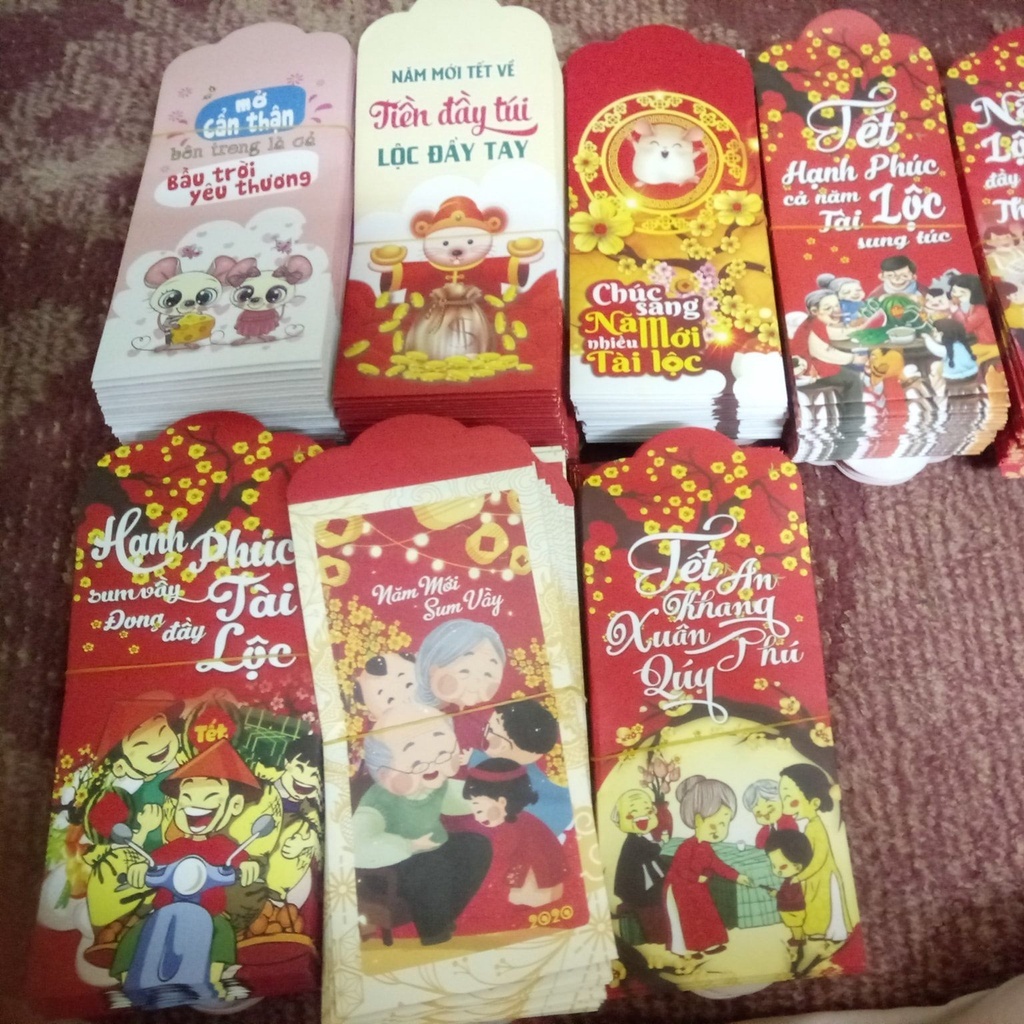 Set 10 Phong Bao Lì Xì Tết 2024