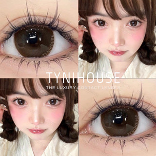 Lens Mắt Nâu Baby TyNiLens CIR CHOCO Giãn to 14.5mm cận 0-8 độ tặng khay gương [chất liệu MPC cao cấp]