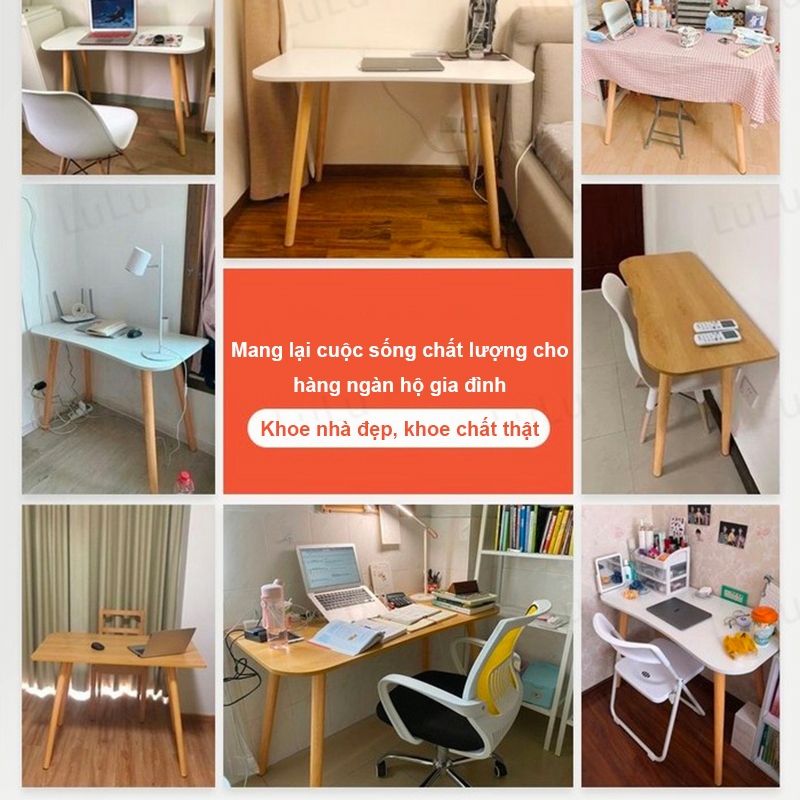 Bàn làm việc cách bắc âu mặt gỗ MDF chân gỗ sồi tự nhiêu | BigBuy360 - bigbuy360.vn