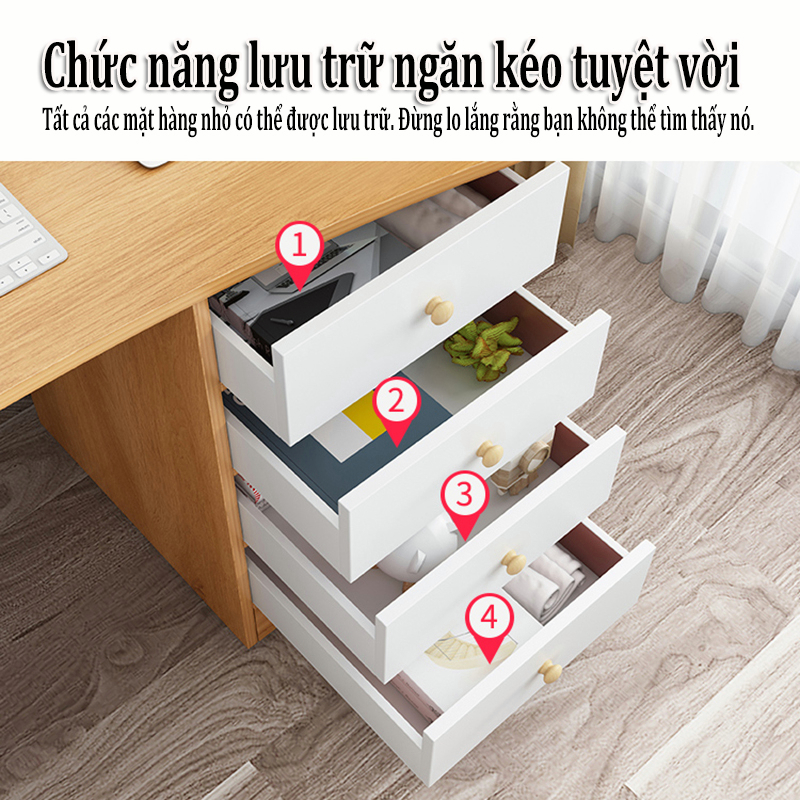 bàn làm việc có tủ bàn làm việc 140/120/100/80CM bàn tối giản bàn máy tính bàn máy tính bàn máy tính | BigBuy360 - bigbuy360.vn