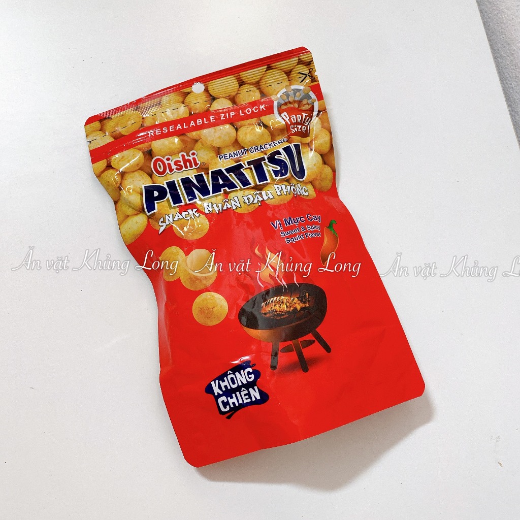 Đậu Phộng Pinattsu Oishi vị socola/vị Mực Cay gói