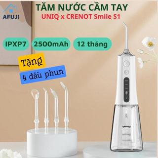 Tăm nước cầm tay chạy pin UNIQ x CRENOT Smile S1, Máy Vệ Sinh Răng Miệng Gia Đình, Bảo hành 12 tháng