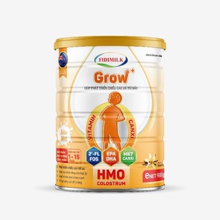 Sữa Fidimilk Grow+ 900g - dành cho trẻ từ 1_15 tuổi - tăng đề kháng, phát triển chiều cao và trí não