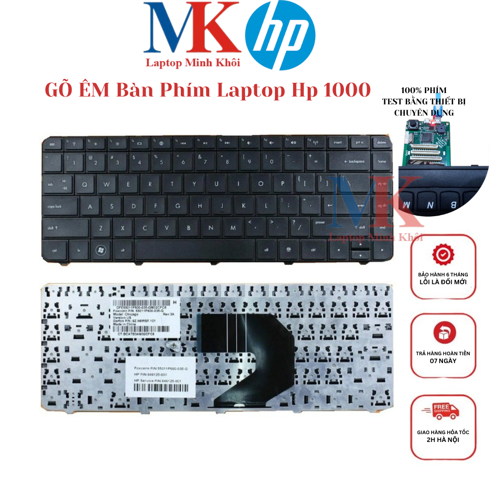 Bàn Phím Laptop Hp 1000 ZIN(GÕ ÊM)