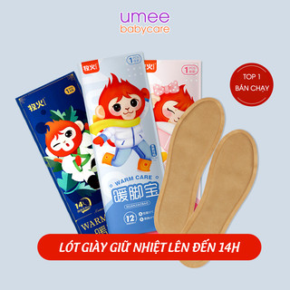 Lót giày giữ nhiệt giữ ấm bàn chân đủ size cho nam nữ từ 32 đến 44 hàng nội địa Trung nổi tiếng - Umee Babycare