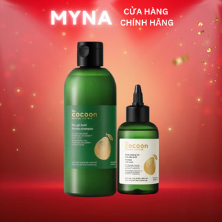 Combo dầu gội bưởi Pomelo Cocoon 310ml + Nước dưỡng tóc tinh dầu bưởi 140ml