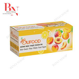 Màng bọc thực phẩm pe asufood 30cm x 100, 30cm x 400m bảo quản thực phẩm