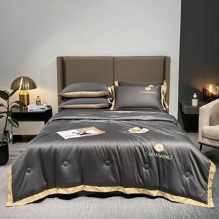 Bộ Chăn Ga Gối Phi Lụa Charming, Sét 4 Món Chăn Ga Gối Phi Lụa Óng Mịn, Dày Dặn
