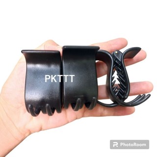 Combo 6 kẹp tóc 5 răng nhám đen