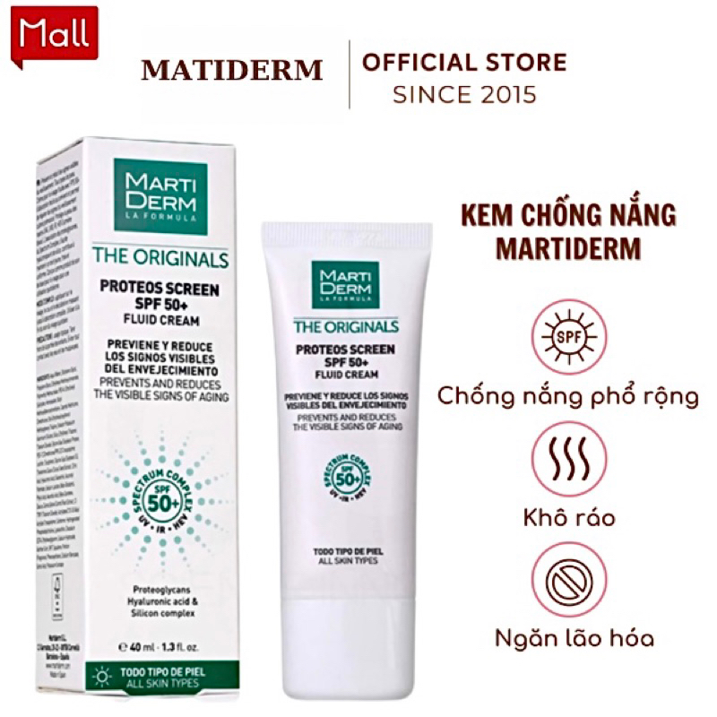 Kem Chống Nắng Proteos , dành cho da dầu da mụn, nám và tăng sắc tố The Proteos Screen SPF50+ 40ml