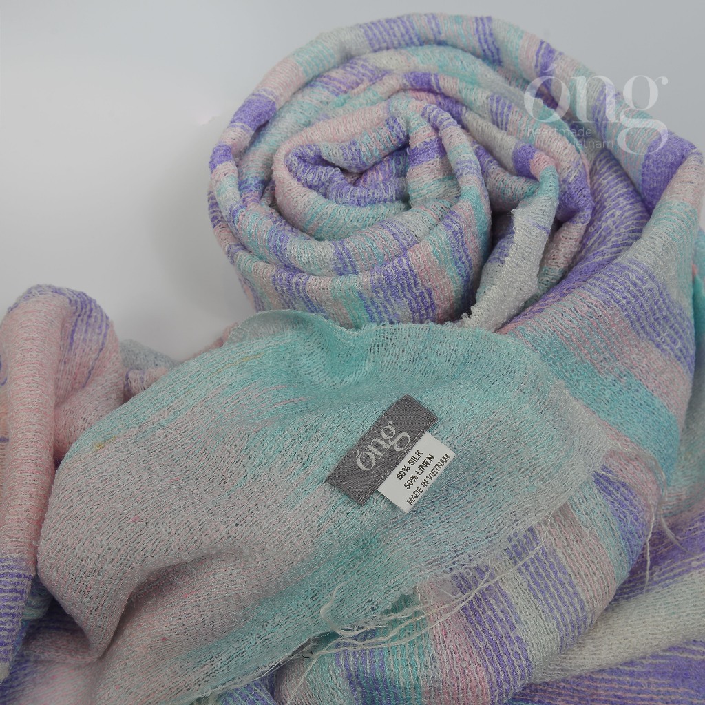 Khăn quàng cổ chất liệu Cotton cao cấp - nhuộm an toàn - dệt truyền thống Việt Nam