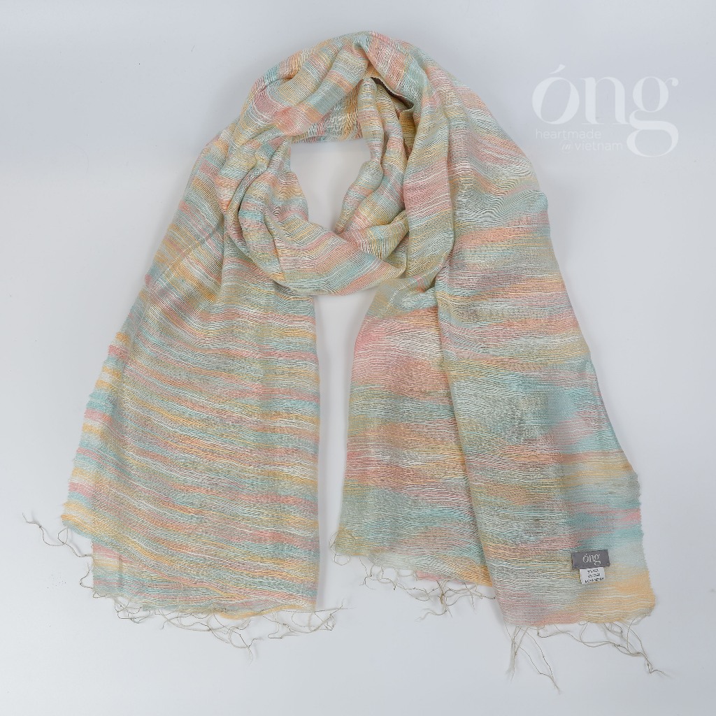 Khăn quàng cổ chất liệu Cotton cao cấp - nhuộm an toàn - dệt truyền thống Việt Nam