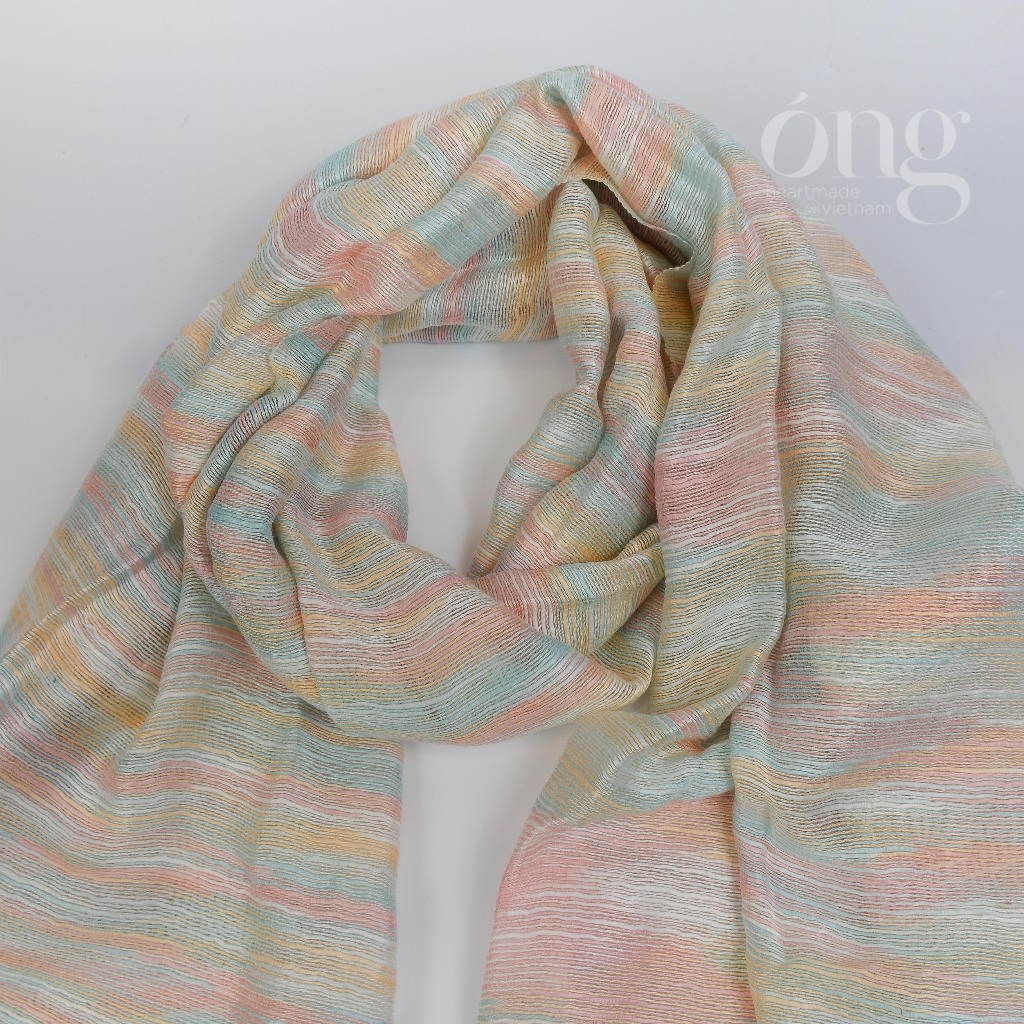 Khăn quàng cổ chất liệu Cotton cao cấp - nhuộm an toàn - dệt truyền thống Việt Nam