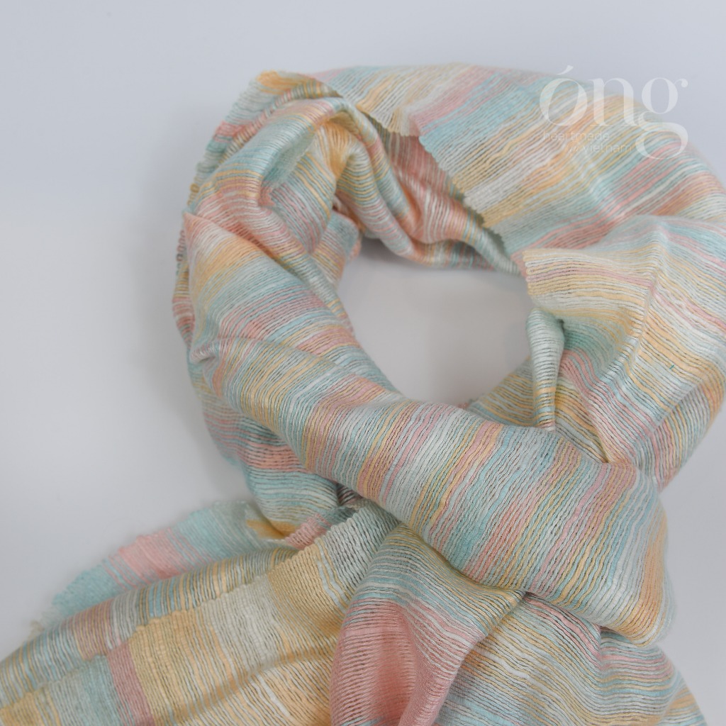 Khăn quàng cổ chất liệu Cotton cao cấp - nhuộm an toàn - dệt truyền thống Việt Nam