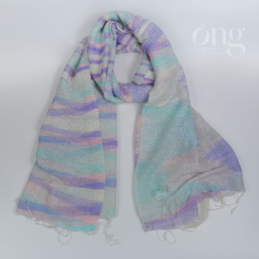Khăn quàng cổ chất liệu Cotton cao cấp - nhuộm an toàn - dệt truyền thống Việt Nam