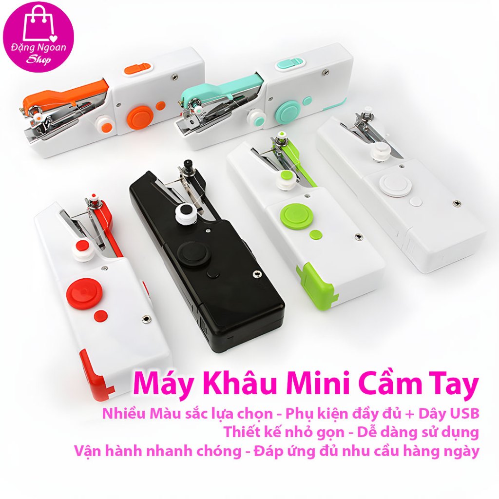 Máy Khâu Mini Cầm Tay  - Máy May Mini Cầm Tay Gia Đình Nhỏ Gọn, Tiện Dụng - Đặng Ngoan Shop